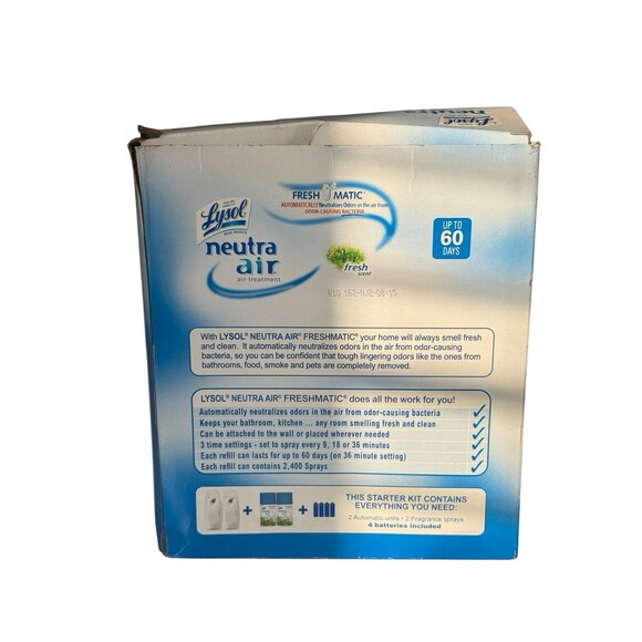 Lysol Neutra Air Freshmatic Air Treatment Bonus 2 Pack Automatic Fresh Scent - Picture 3 of 6